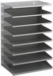 Durable Sortierreck (mit 8 Ablagef&auml;chern), f&uuml;r Tisch oder Wand, grau, 336110