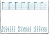 RNK 46633 - Schreibtischunterlage Office, 48 x 33 cm, blanko mit Kalender, 30...