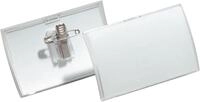 Durable Namensschild Click Fold, mit Kombiklemme, 40 x 75 mm, 70% recycl. PP, 25