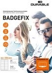 Durable Selbstklebe-Namensschild Badgefix, 46 x 105 mm, wei&szlig;, 240 St&uuml;ck, 836302