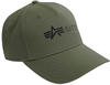 Alpha Industries Unisex Alpha Cap Basecap Baseballkappe, Dark Green, Talla Única