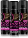 Syoss Ansatz Retoucher Kaschierspray Dunkelbraun Stufe 1 (3 x 120 ml), Ansatzspray