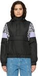 Urban Classics Damen Jacke Ladies Leo Pull Over Jacket mit Animal-Print, Zipper und