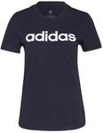 Adidas Damen Essentials Slim Logo Tee, Legend Ink/White, M