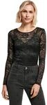 Urban Classics Ladies Lace Longsleeve Body Frauen Body schwarz Basics