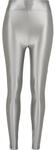 Urban Classics Damen Ladies Highwaist Shiny Metalic Leggings Hose, darksilver, S