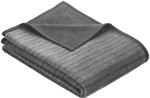 Ibena Fano Sofaschoner 100x200 cm &ndash; Sofaschutz grau hellgrau, toller...