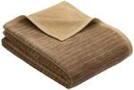 Ibena Fano Sofaschoner 100x200 cm &ndash; Sofaschutz braun Camel, toller Couchschoner aus