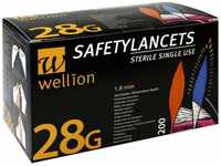 Wellion Safetylancets Sicherheitslanzette, 28g 1.5 Mm