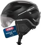 ABUS Stadthelm Pedelec 2.0 ACE - Fahrradhelm mit R&uuml;cklicht, Visier, Regenhaube,