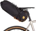 Restrap Sattelholster Big Sattelttasche mit Packsack, Schwarz/Orange, 41 x 21 x...