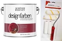 Sch&ouml;ner Wohnen designfarben feinmatte Wandfarbe f&uuml;r innen 2,5 Liter mit go/on