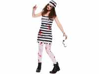 (PKT) (9902668) Adult Ladies Zombie Convict Costume (Small) - Sgl amscan
