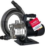 T.I.P. Gartenpumpe Edelstahl mit 4 m Ansauggarnitur - 4.400 l/h & 5,0 bar | Clean Jet