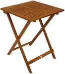 DEGAMO Bistrotisch Klapptisch Lima aus Akazien Holz quadratisch 60x60cm, ge&ouml;lte