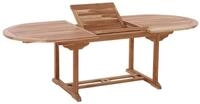 M&ouml;bilia&reg; Gartentisch, 180x120 cm oval, ausziehbar, Teakholz L = 180 x B = 100...