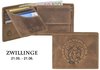 Greenburry Vintage 1705-Zwillinge Leder Geldbeutel Geldbörse Portemonnaie mit