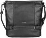 TOM TAILOR Juna Damen Hobo Bag Schultertasche Mittelgro&szlig; Schwarz