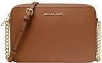 Michael Kors Women's Jet Set Crossbody Leather Bag, Large