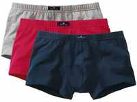 Tom Tailor Underwear Herren Hip Pants 3er Pack 8710-6061 Retroshorts, Blau