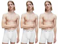 Calvin Klein Herren 3er Pack Boxer Briefs Baumwolle mit Stretch, Weiß (White), XL