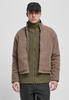 Urban Classics Herren TB4488-Reversible Polar Fleece Jacket Jacke, darkkhaki/Asphalt,