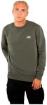 Alpha Industries Basic Sweater Small Logo Sweatshirt f&uuml;r Herren Dark Olive