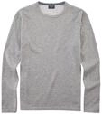 OLYMP Herren Pullover Rundhals Casual.Strick,Single Jersey,Regular fit,Silbergrau