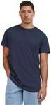 Urban Classics Herren Shaped Long Tee T-Shirt, Blau (navy), XL