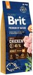 Brit Premium Adult M Trockenfutter f&uuml;r Hunde mittelgro&szlig;er Rassen, 15 kg 