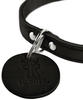 HUNTER AALBORG Hundehalsband, Leder, schlicht, robust, komfortabel, 52 (M), schwarz