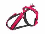 Trixie New Premium Trekking Geschirr, S-M: 44-53cm/20mm, Fuchsia/Graphit, Hund