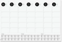 SIGEL HO550 Papier-Schreibunterlage, ca. DIN A2 - extra gro&szlig;, Wandkalender mit