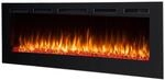 BALDERIA Elektrischer Einbaukamin Fiamma 68" Schwarz | 3D-Flammeneffekt, Heizung