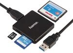 Hama Kartenleser USB 3.0, f&uuml;r SD, SDHC, SDXC, microSD, microSDHC, microSDXC