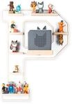 BOARTI Holzregal h&auml;ngend | platzsparendes Regal | Ma&szlig;e: H. 54 x B. 40 x T. 19...