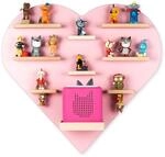 Boarti Kinder Regal Herz 2er Set in Rosa - geeignet f&uuml;r ca. 26 Tonies - zum...