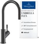 Villeroy & Boch Umbrella Flex Hochdruck-K&uuml;chenarmatur, Sp&uuml;lenarmatur mit