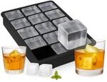 Relaxdays Eisw&uuml;rfelform Silikon, f&uuml;r 3,5 cm Eisw&uuml;rfel, BPA-frei, f&uuml;r Cocktails,