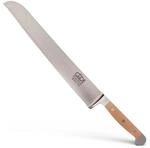 G&Uuml;DE Solingen - Brotmesser geschmiedet, 32 cm, Birnenholz, ALPHA BIRNE, Doppelkropf,