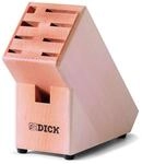 F. DICK Holzmesserblock (ohne Messer/Kochwerkzeuge, mit Sieben F&Scaron;chern, inkl. Fach