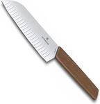 Victorinox Swiss Modern, Profi Santokumesser, Extra Scharfe Klinge, Kullenschliff, 17