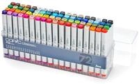 COPIC Classic Set "72 Colors A", 72er Set im Acryl-Display, Twin Marker mit einer