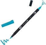 Tombow ABT-443 Fasermaler Dual Brush Pen mit zwei Spitzen, turquoise, 1 St&uuml;ck (1er