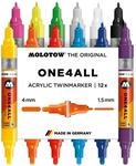 Molotow One4All Acrylic Twin Marker Main-Kit 1 (Strichst&auml;rke 1,5 mm und 4,0 mm,
