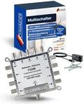 SCHWAIGER SAT Multischalter 1 auf 8, SAT-Verteiler f&uuml;r Teilnehmer 
