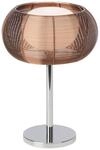 BRILLIANT Lampe Relax Tischleuchte bronze/chrom | 1x QT14, G9, 25W, geeignet f&uuml;r