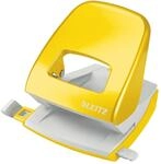 Leitz B&uuml;ro Locher aus Metall, F&uuml;r 30 Blatt, Anschlagschiene mit Formatvorgaben,