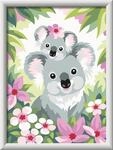 Ravensburger CreArt S&uuml;&szlig;e Koalas - Malen nach Zahlen ab 9 Jahre | Malset mit Rahmen,