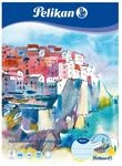 Pelikan Aquarellblock DIN A4, 150g/m&sup2;, Malblock mit 20 Blatt Aquarellpapier, wei&szlig;es